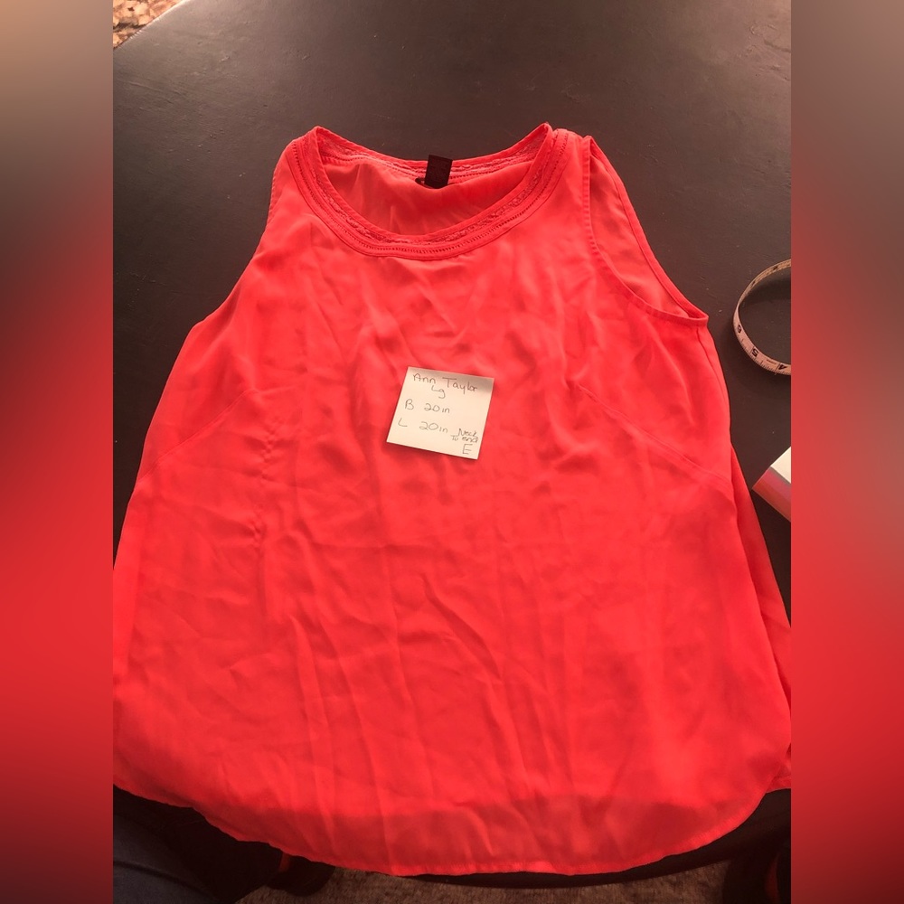 Anne Taylor sheer tank L